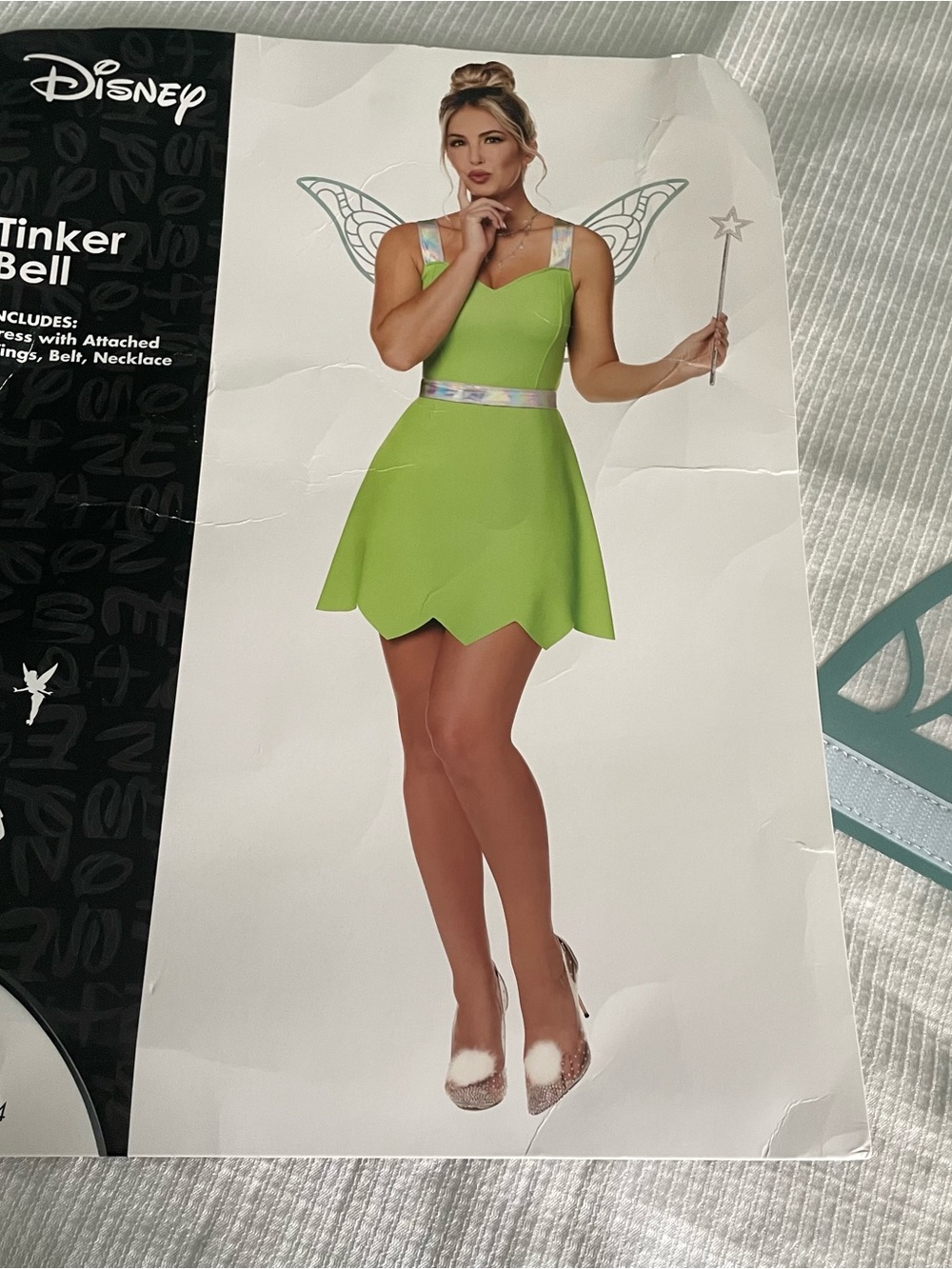 Disney Lime Green Tinker Bell Mini Dress costume